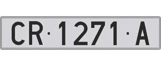 CR1271A matricula larga