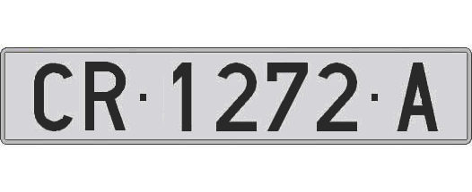CR1272A matricula larga