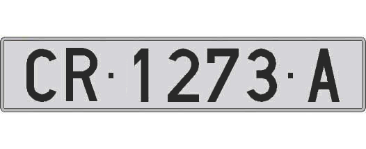 CR1273A matricula larga