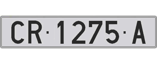 CR1275A matricula larga