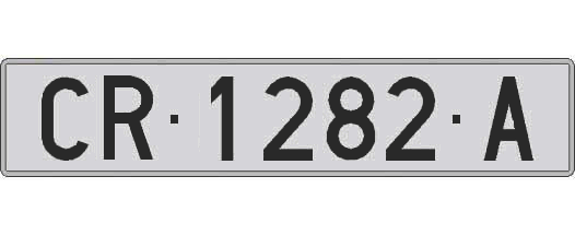 CR1282A matricula larga
