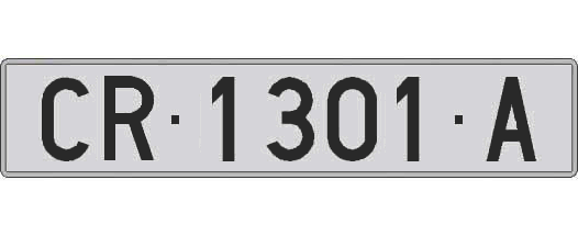 CR1301A matricula larga
