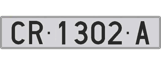 CR1302A matricula larga