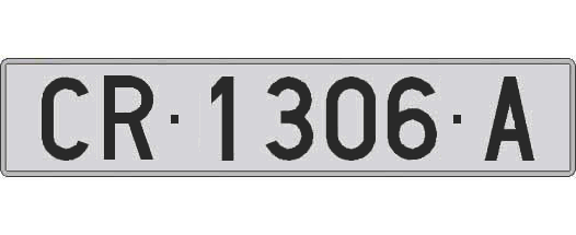 CR1306A matricula larga