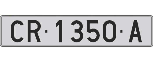 CR1350A matricula larga