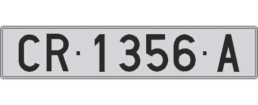 CR1356A matricula larga
