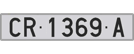 CR1369A matricula larga