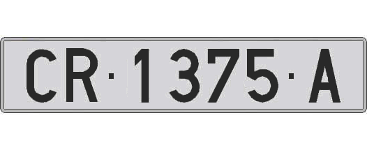 CR1375A matricula larga