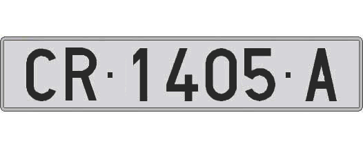 CR1405A matricula larga