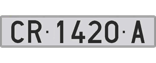 CR1420A matricula larga