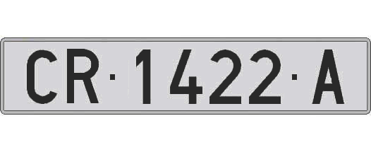 CR1422A matricula larga