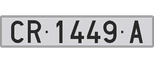 CR1449A matricula larga