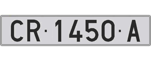 CR1450A matricula larga