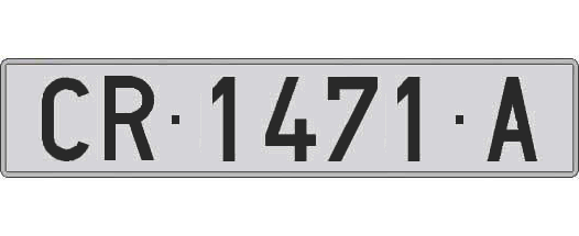 CR1471A matricula larga