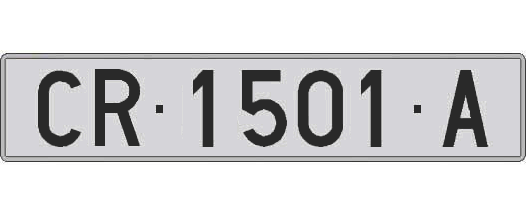 CR1501A matricula larga