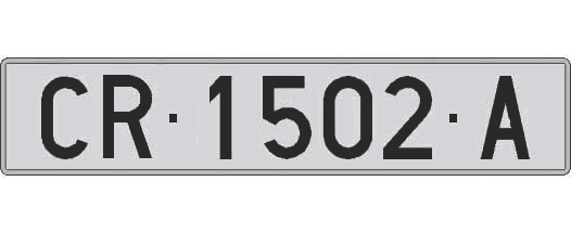 CR1502A matricula larga