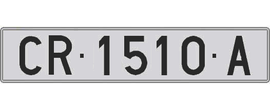 CR1510A matricula larga