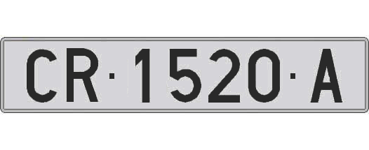 CR1520A matricula larga