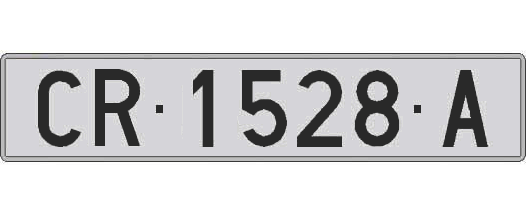 CR1528A matricula larga