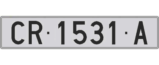 CR1531A matricula larga