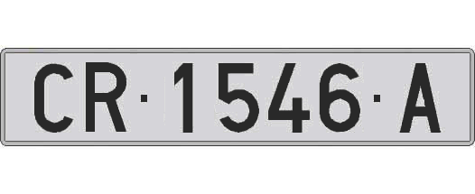 CR1546A matricula larga