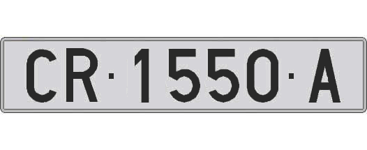 CR1550A matricula larga