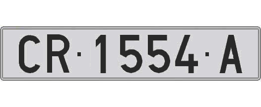 CR1554A matricula larga