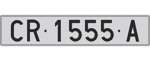 CR1555A matricula larga