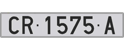 CR1575A matricula larga