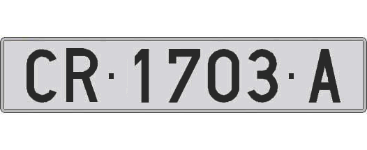 CR1703A matricula larga