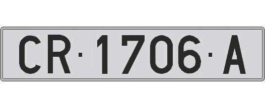 CR1706A matricula larga