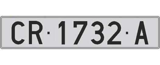 CR1732A matricula larga