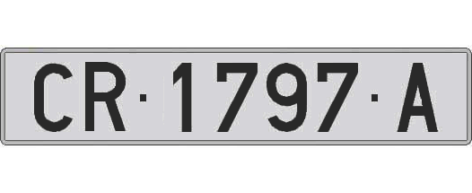 CR1797A matricula larga