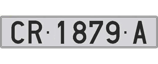 CR1879A matricula larga