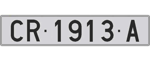 CR1913A matricula larga