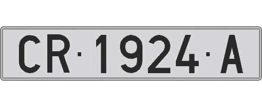 CR1924A matricula larga