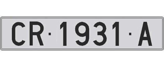 CR1931A matricula larga
