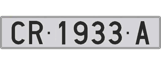 CR1933A matricula larga
