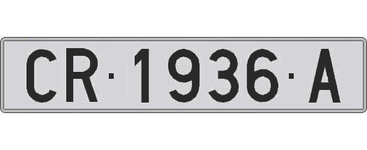 CR1936A matricula larga