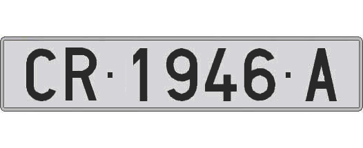 CR1946A matricula larga