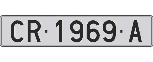 CR1969A matricula larga
