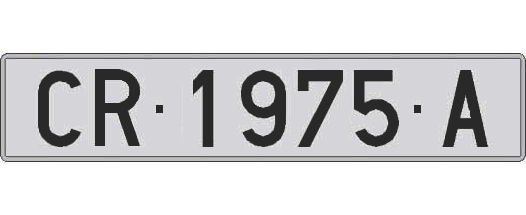 CR1975A matricula larga