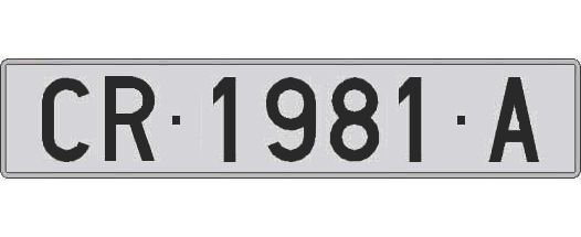CR1981A matricula larga
