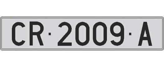 CR2009A matricula larga