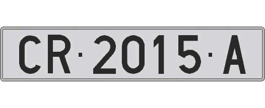 CR2015A matricula larga
