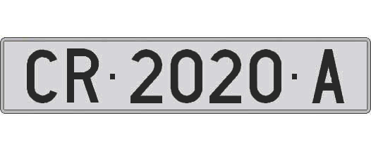 CR2020A matricula larga