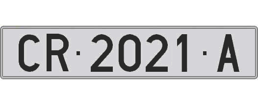 CR2021A matricula larga