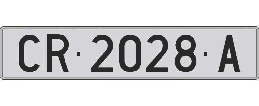 CR2028A matricula larga