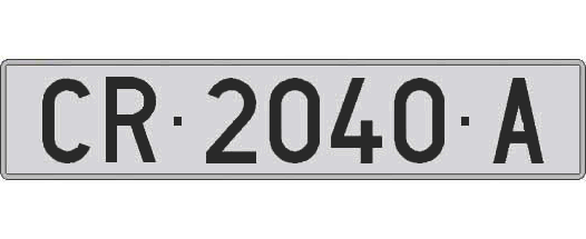 CR2040A matricula larga