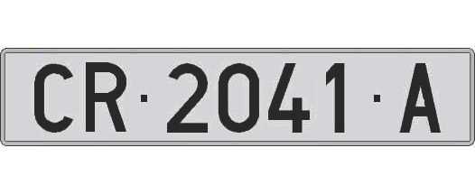 CR2041A matricula larga